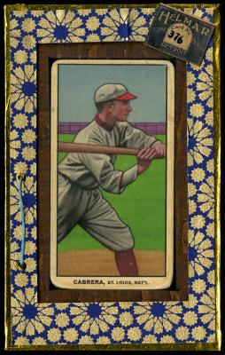 Picture, Helmar Brewing, T206-Helmar Card # 376, Alfredo CABRERA, Bat level swing, St. Louis Cardinals